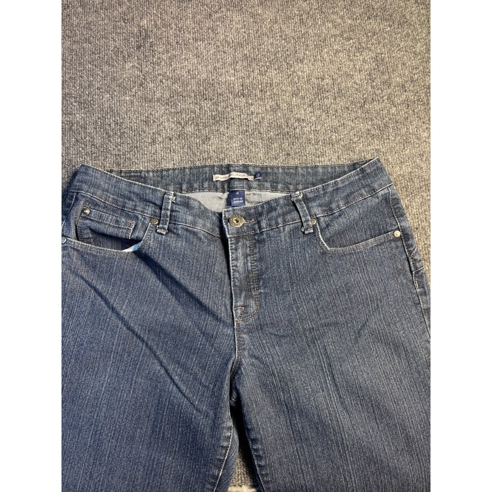 BandolinoBlu Jeans Womens 12 Blue Denim Regular Fit 5-Pocket Design Straight Leg - Picture 6 of 11